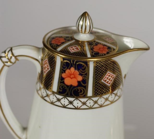 A ROYAL CROWN DERBY CHINA COFFEE SERVICE Image