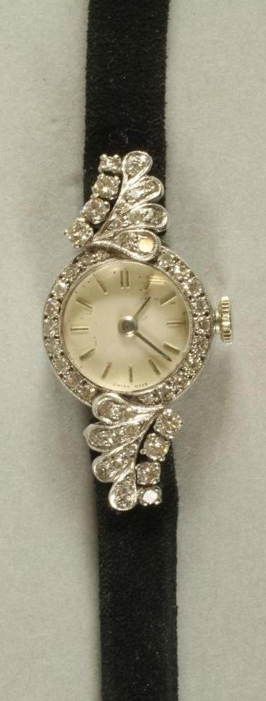 A DIAMOND SET COCKTAIL WATCH Image