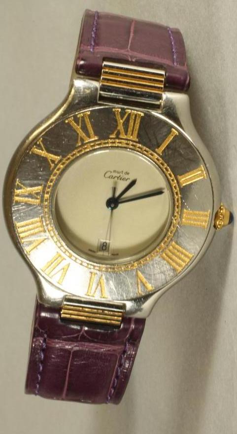 A MUST DE CARTIER JUMBO WRISTWATCH Image