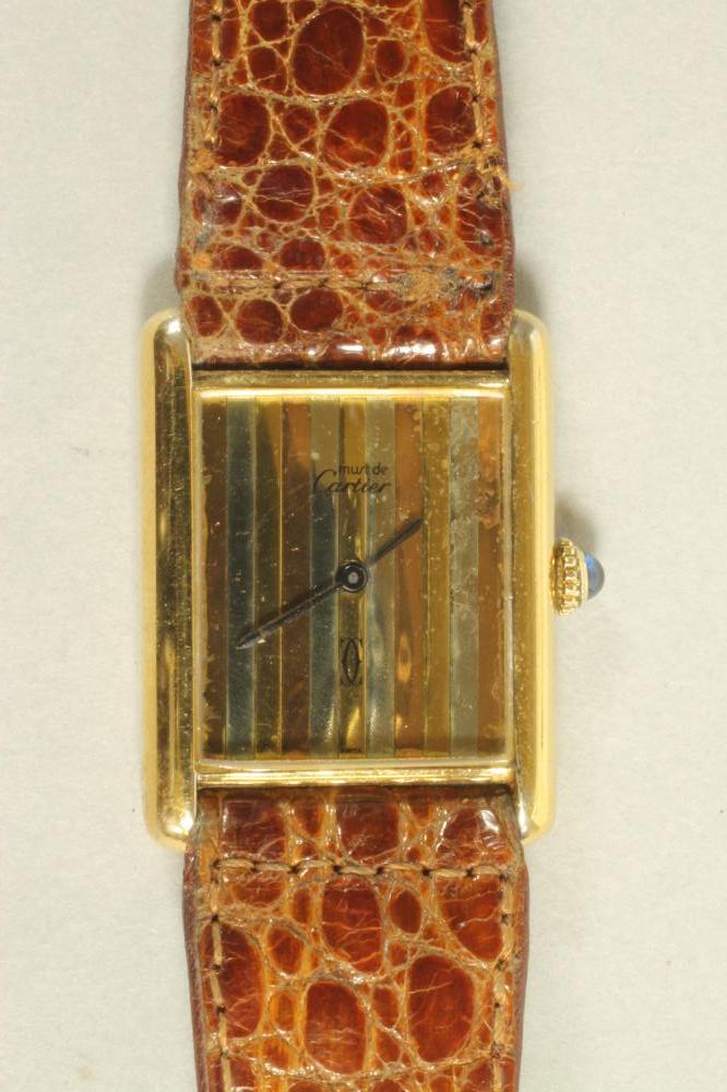 A LADY'S MUST DE CARTIER WRISTWATCH Image