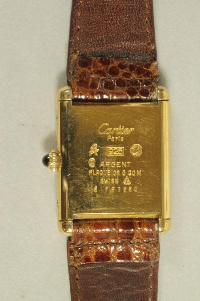 A LADY'S MUST DE CARTIER WRISTWATCH Image