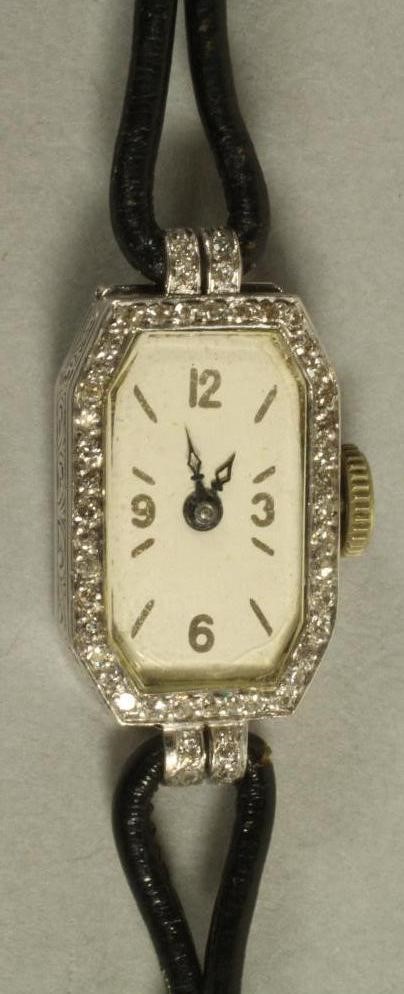 A DIAMOND SET COCKTAIL WATCH Image