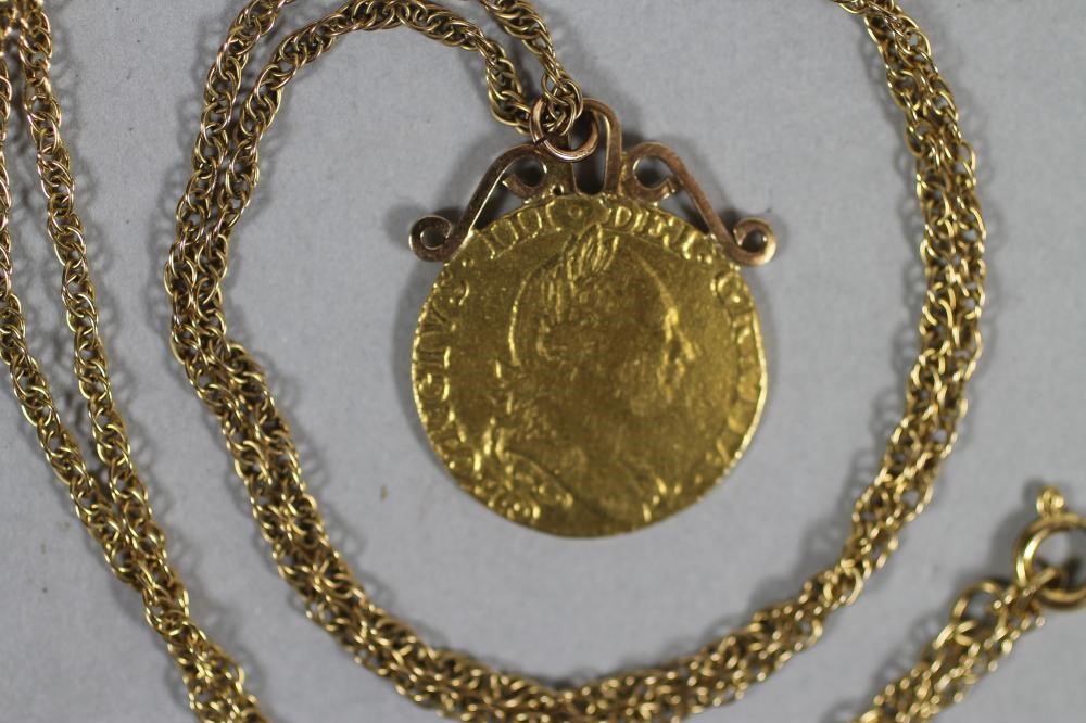 A GEORGE III GOLD SPADE GUINEA Image