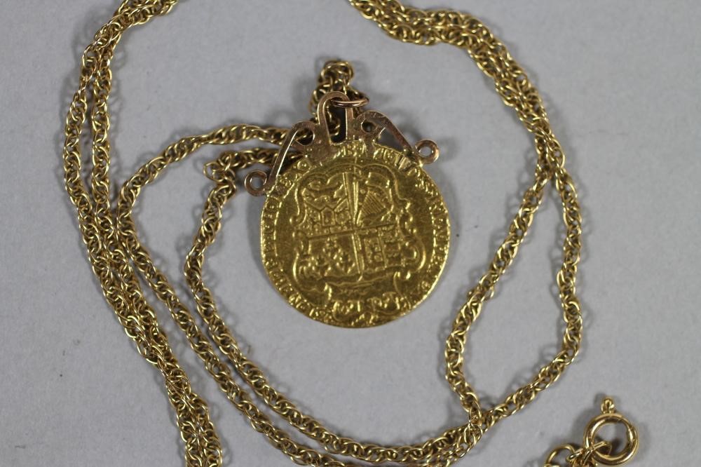 A GEORGE III GOLD SPADE GUINEA Image