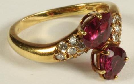 A RUBY AND DIAMOND RING Image