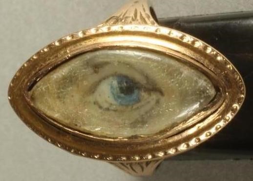 A GEORGIAN "EYE" RING Image