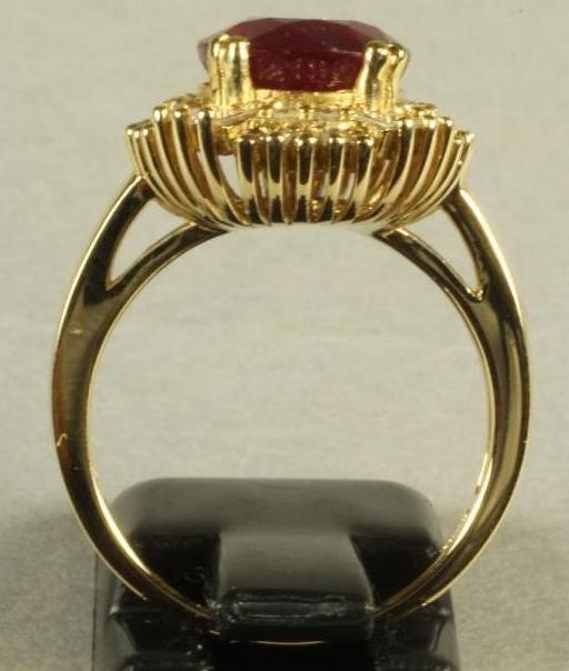 A RUBY AND DIAMOND DRESS RING Image