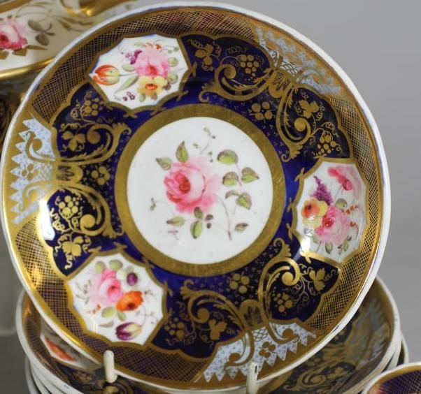 AN ENGLISH PORCELAIN TEA AND COFFEE SERVICE Image