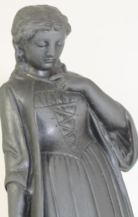 TWO WEDGWOOD BASALT FIGURES Image