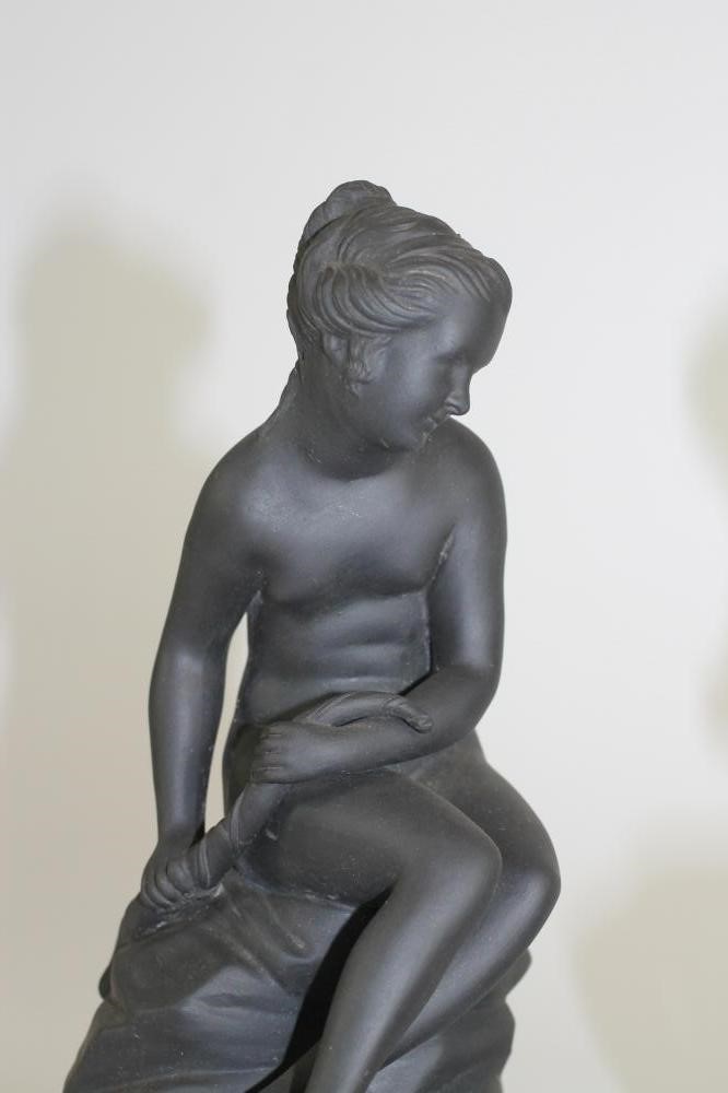 TWO WEDGWOOD BASALT FIGURES Image