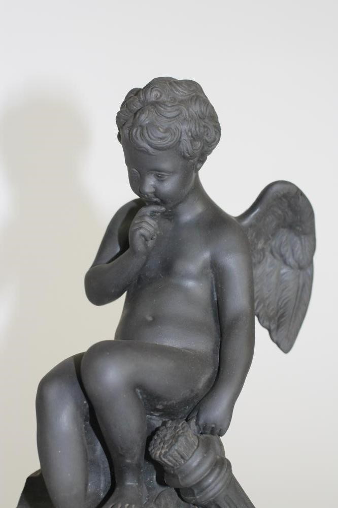 TWO WEDGWOOD BASALT FIGURES Image