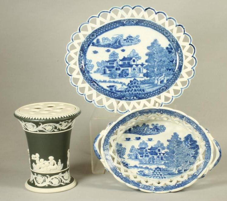 A SPODE SMEAR GLAZED STONEWARE VASE Image