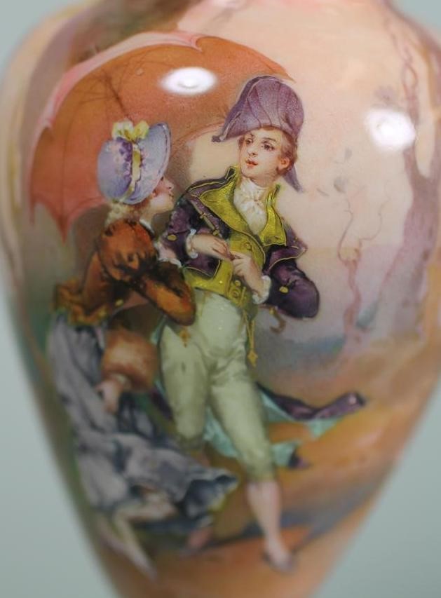 A LIMOGES ENAMEL VASE Image