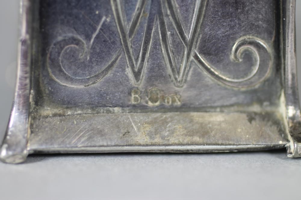 AN ART NOUVEAU WMF VASE of shaped oblong section Image