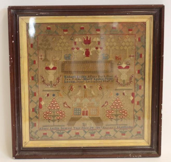 AN EARLY VICTORIAN SCOTTISH SAMPLER Image