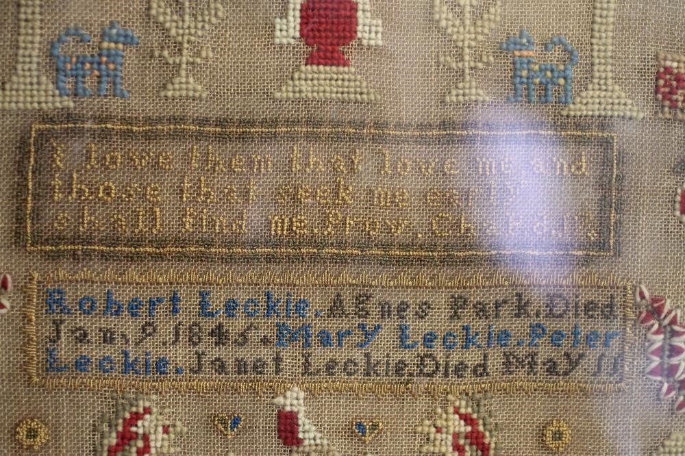 AN EARLY VICTORIAN SCOTTISH SAMPLER Image