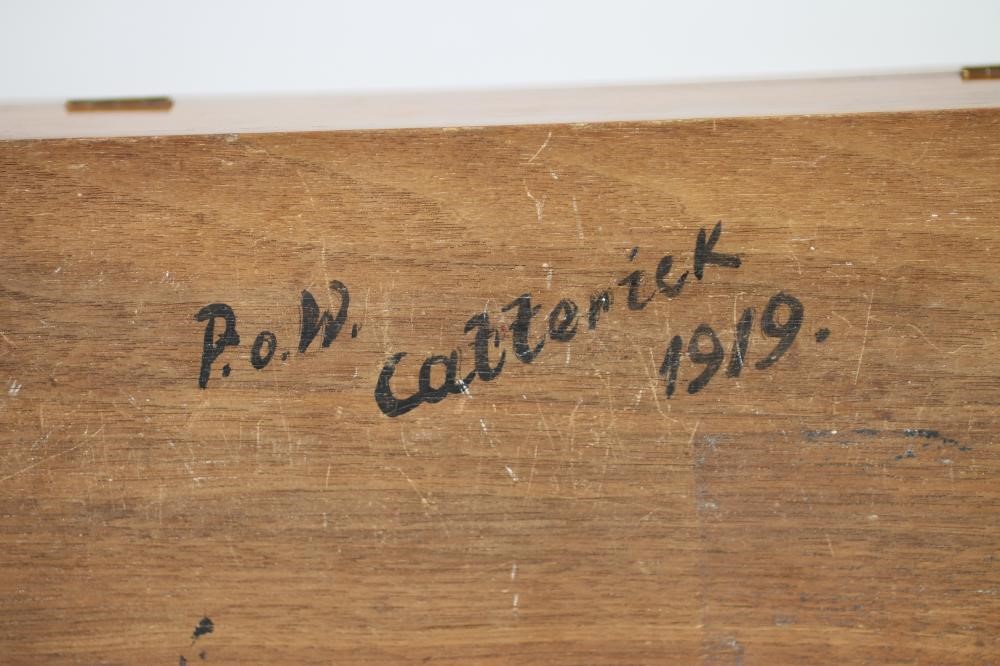 A PRISONER OF WAR MAHOGANY BOX Image