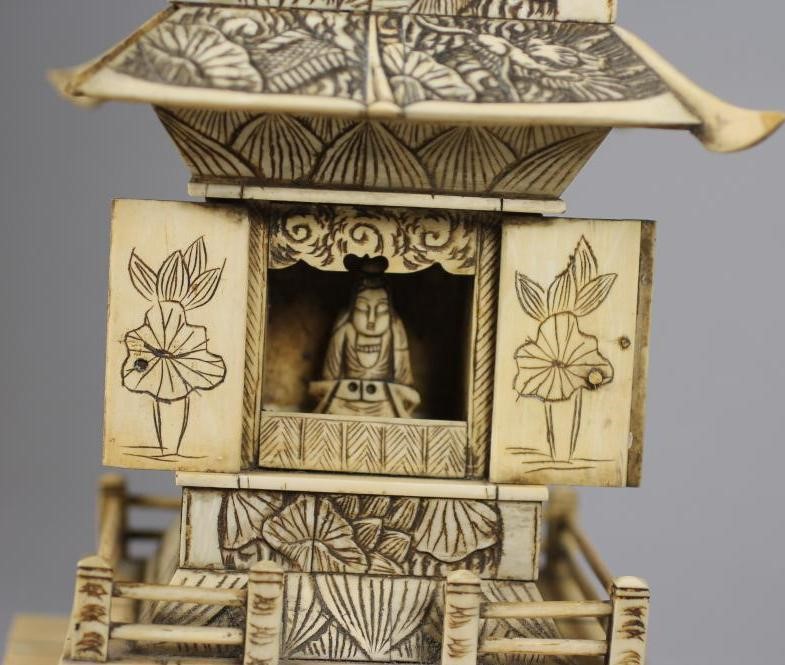 A JAPANESE IVORY PAGODA Image