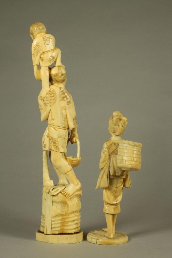 A JAPANESE IVORY ONE PIECE OKIMONO Image