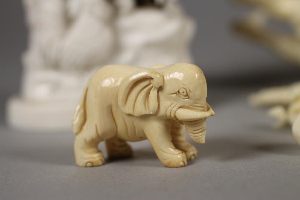 A JAPANESE ONE PIECE IVORY OKIMONO Image