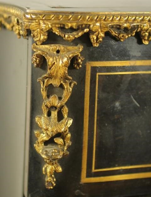 A FRENCH EBONY AND BOULLE WORK CORRESPONDENCE BOX Image