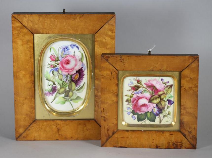 TWO VICTORIAN PORCELAIN PLAQUES Image