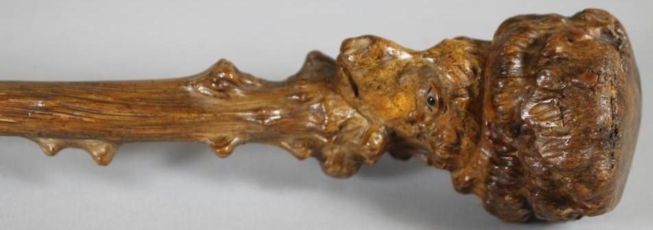 A VICTORIAN THORN WALKING STICK Image