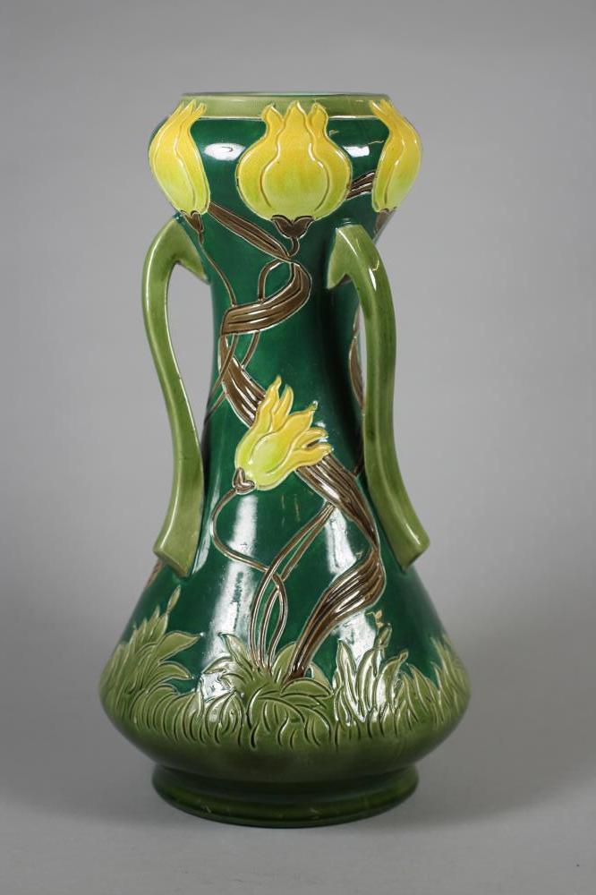 A BURMANTOFTS FAIENCE VASE Image