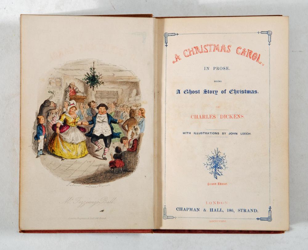 A CHRISTMAS CAROL in Prose. Being a Ghost Story of Christmas. With Illustrations by John Leech Image
