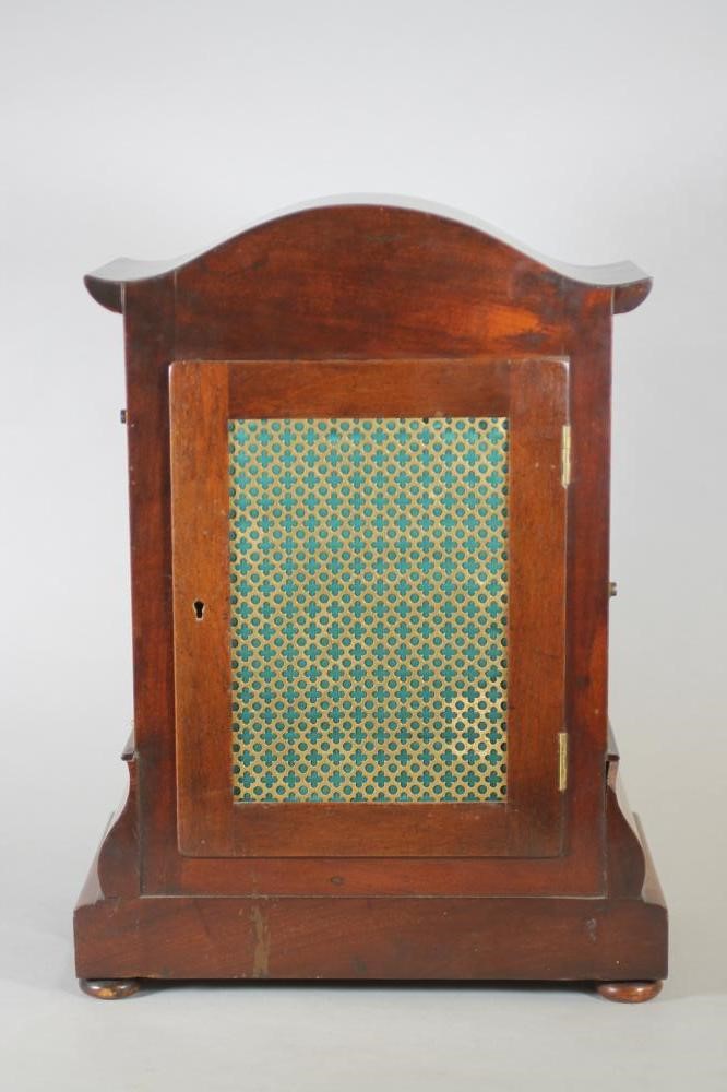 A MAHOGANY CASED TABLE CLOCK by Brockbank & Aitkins Image