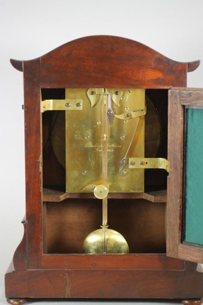 A MAHOGANY CASED TABLE CLOCK by Brockbank & Aitkins Image