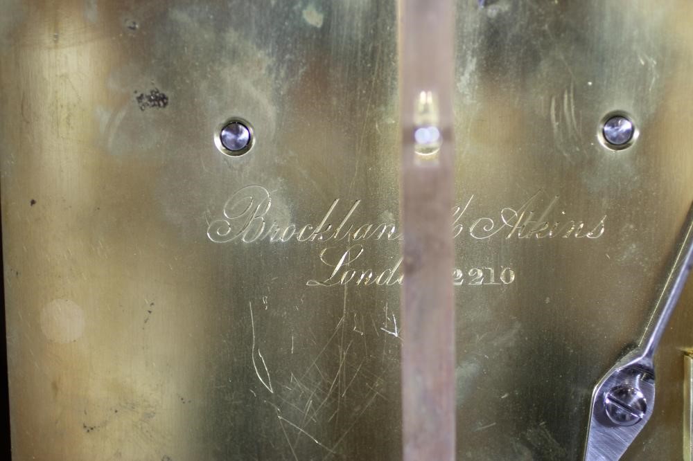 A MAHOGANY CASED TABLE CLOCK by Brockbank & Aitkins Image