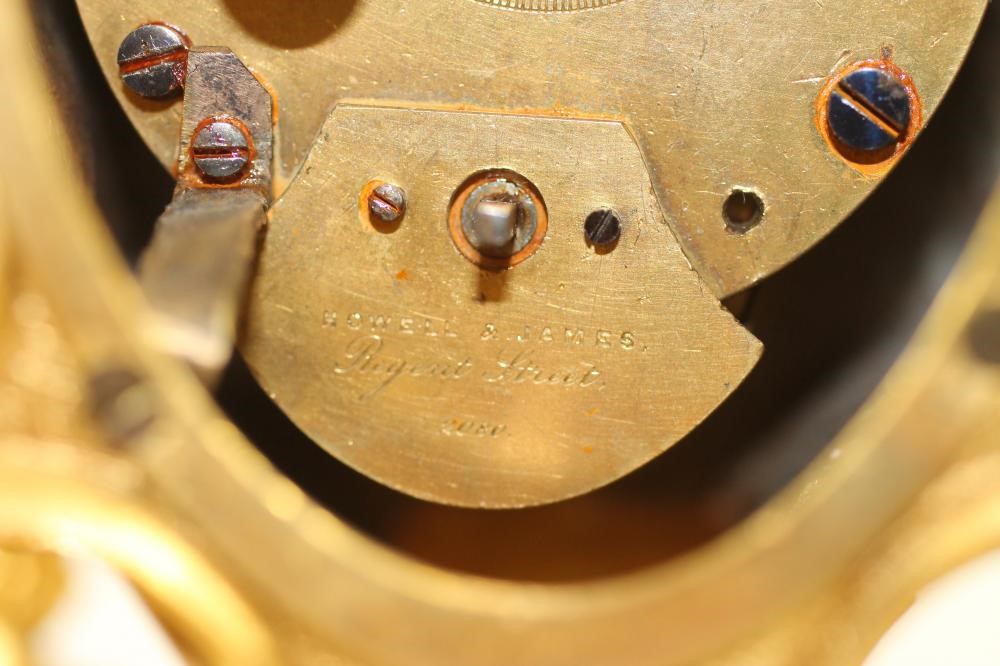 A LOUIS XV STYLE BOUDOIR CLOCK Image