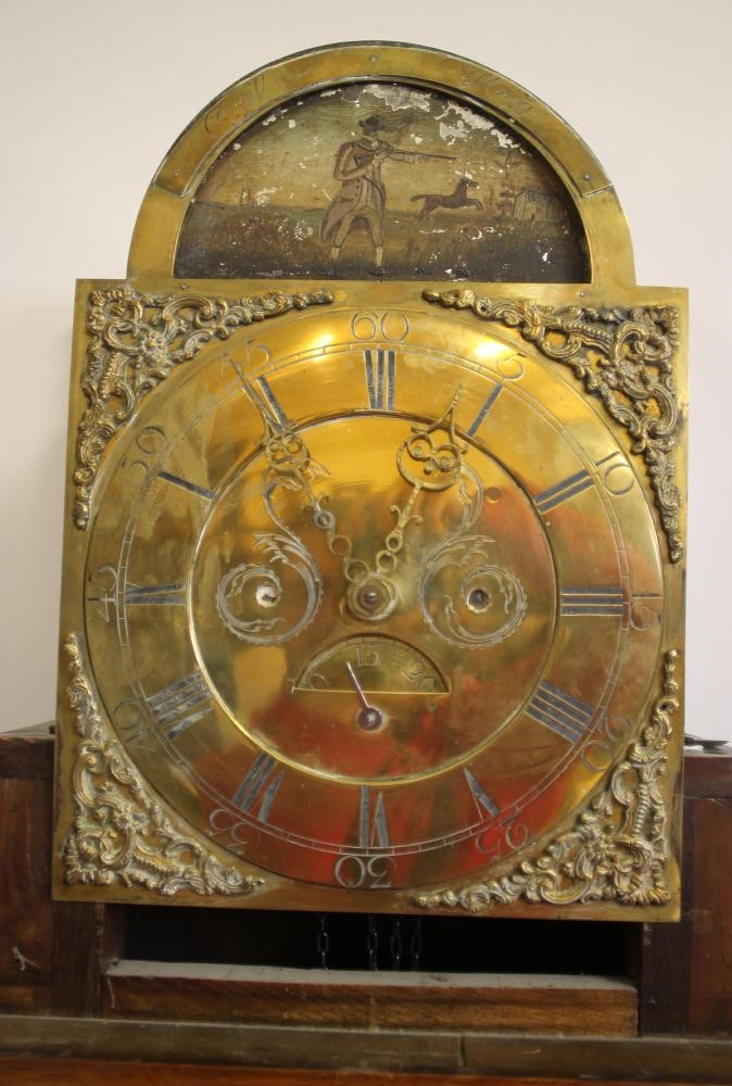 AN OAK LONGCASE CLOCK Image