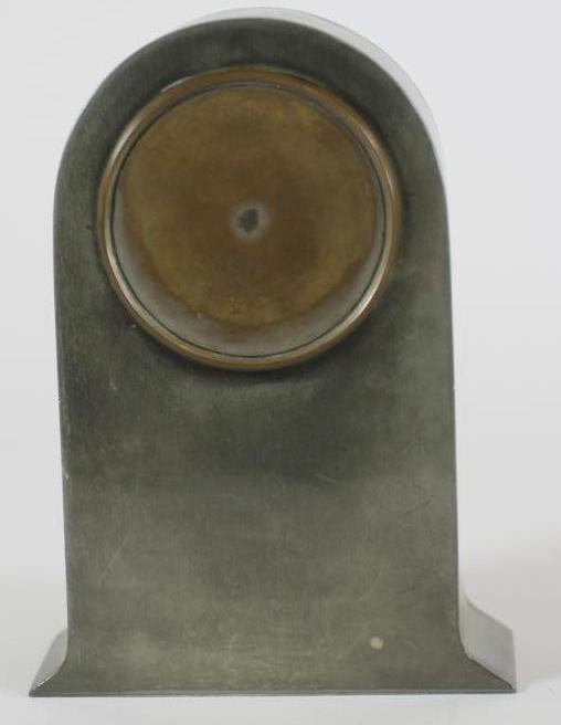 A LIBERTY & CO. "TUDRIC" PEWTER MANTEL CLOCK Image