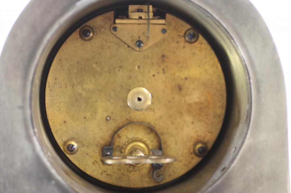 A LIBERTY & CO. "TUDRIC" PEWTER MANTEL CLOCK Image