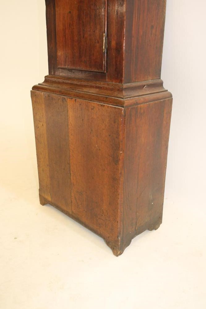 AN OAK LONGCASE CLOCK signed John Hartley Image