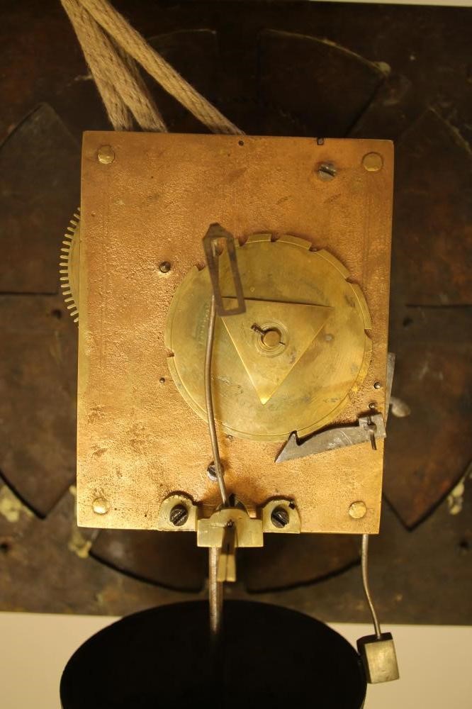 AN OAK LONGCASE CLOCK signed John Hartley Image