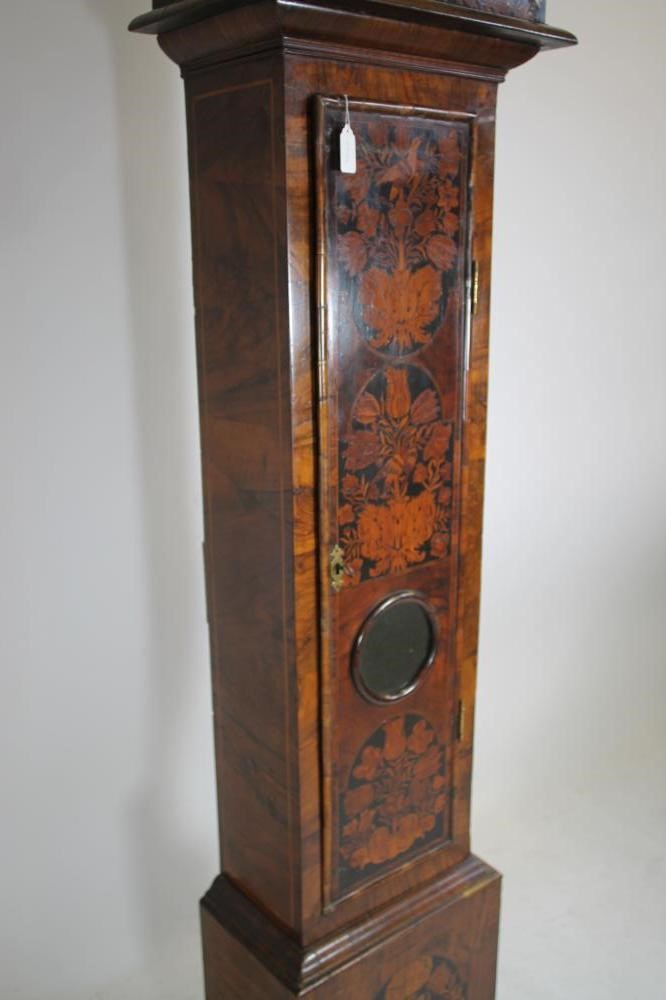 A WALNUT MARQUETRY LONGCASE CLOCK by Jacobus Goubert Image
