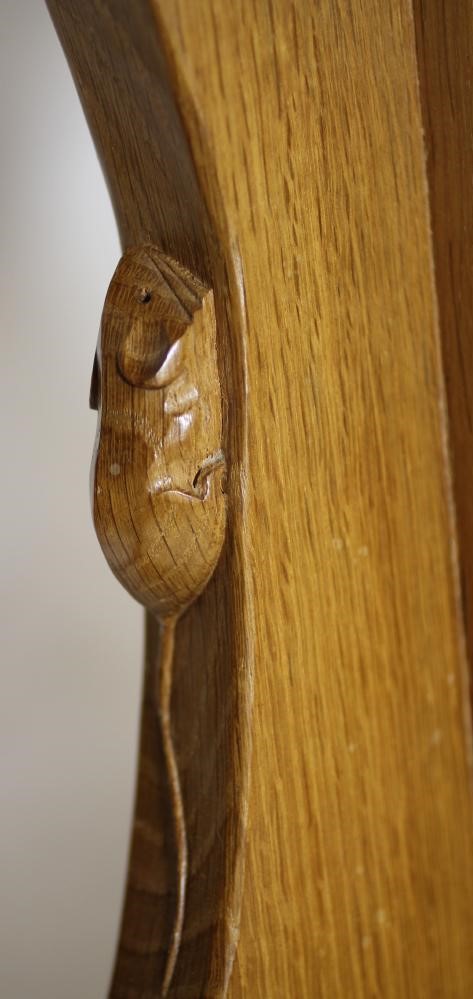 A ROBERT THOMPSON ADZED OAK COFFEE TABLE Image