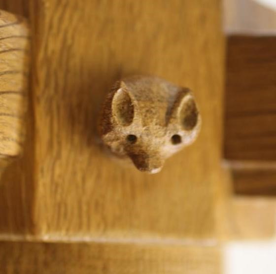 A MALCOLM PIPES ADZED OAK LIGHT PENDANT Image