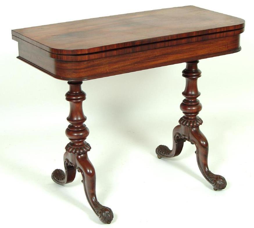 A GILLOWS OF LANCASTER GONCALO ALVES CARD TABLE Image