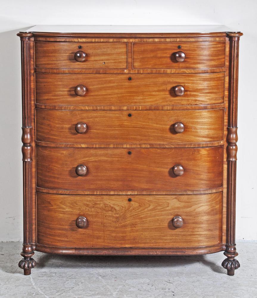 A MAHOGANY CHEST Image