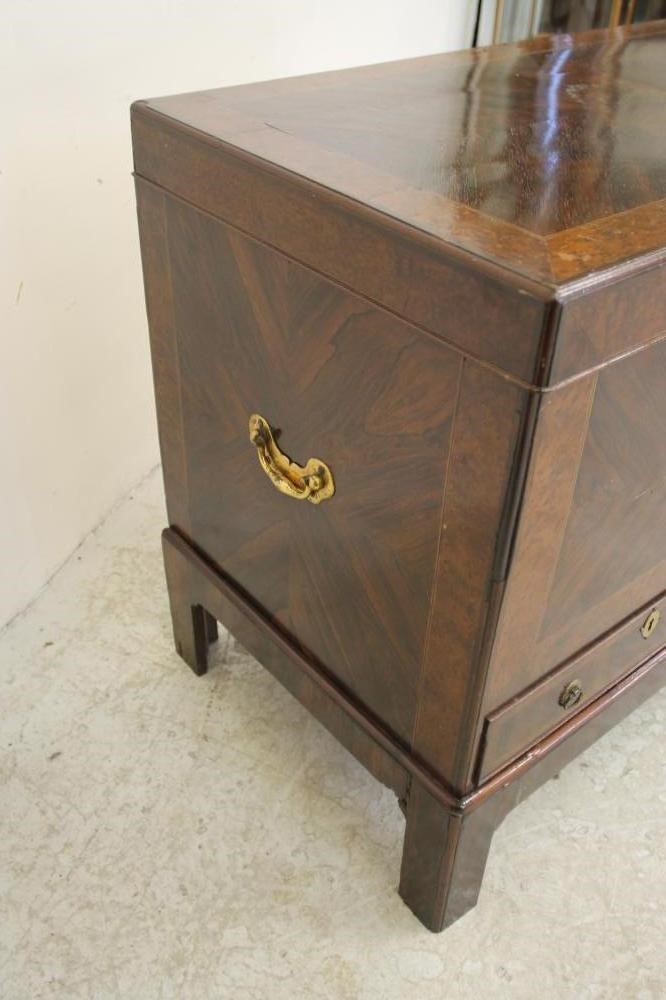 A GEORGE II OAK BLANKET CHEST ON STAND Image