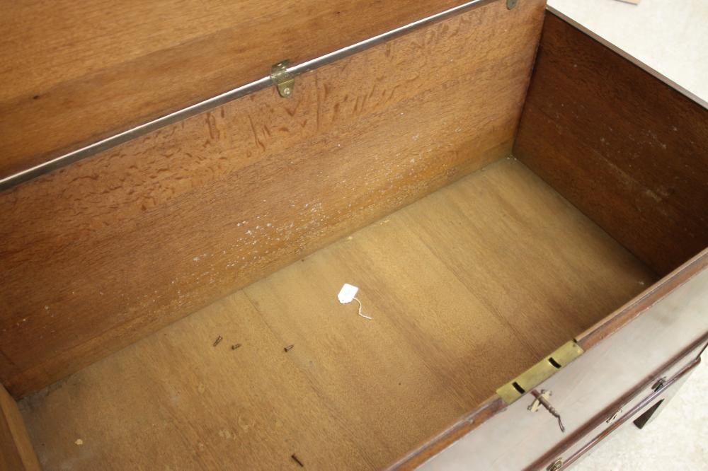 A GEORGE II OAK BLANKET CHEST ON STAND Image