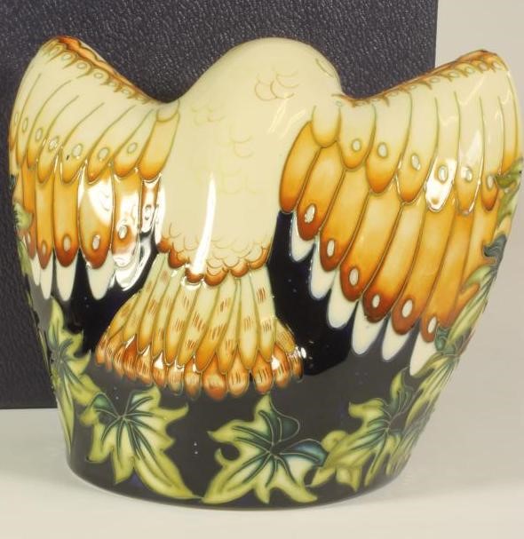 A MOORCROFT POTTERY OWL Image