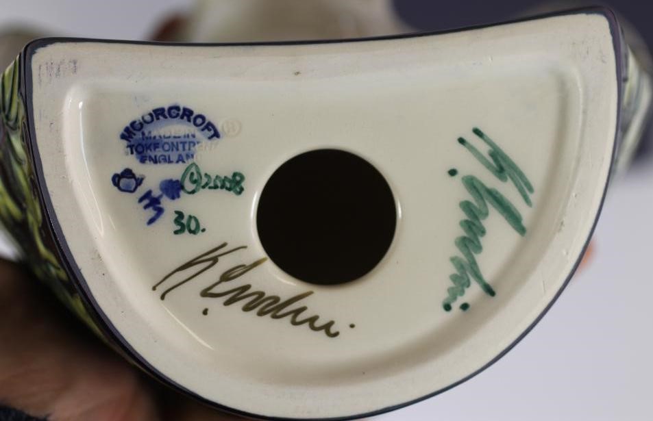 A MOORCROFT POTTERY OWL Image