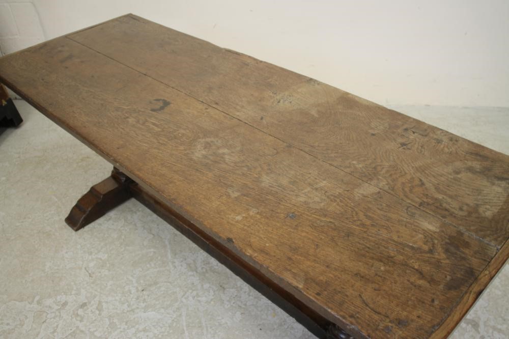 AN OAK REFECTORY TABLE Image