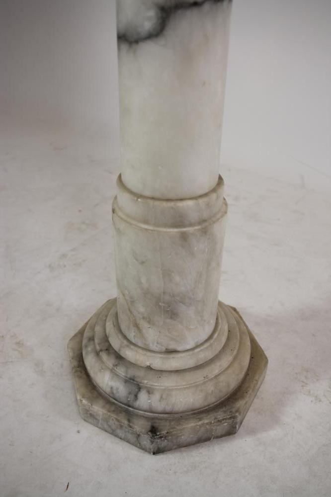 AN ALABASTER PEDESTAL Image