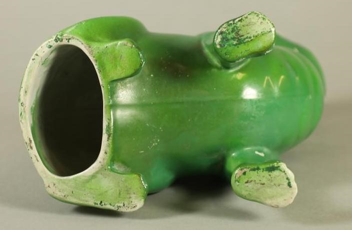 A FRENCH GALLE STYLE EARTHENWARE MODEL OF A CAT Image